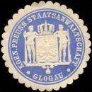 Siegelmarke Koeniglich Preussische Staatsanwaltschaft - Glogau W0234727