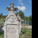 Deutscher Grabstein mit Herz, IHS und Kreuzreliefs, Cholera Friedhof, 2018 Zsámbék