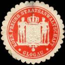 Siegelmarke Koeniglich Preussische Staatsanwaltschaft - Glogau W0219122